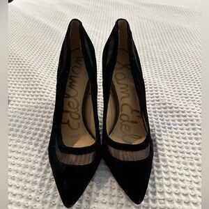 Sam Edelman Tristan Pointed Toe Pump in Black Suede